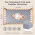 FILLEEP 2 Pack 52" 28" Baby Crib Sheets for Boys Girls Neutral, Crib Mattress Sheet for Standard Crib and Toddler