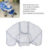 Universal Waterproof Baby Stroller Rain Cover, Windproof Travel Weather Protection for Outdoor Activities