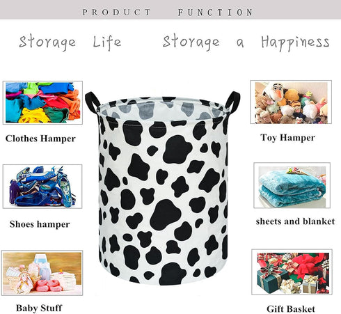 KUNRO Toy Bin Waterproof Storage Organizer for Nursery, Hamper, Home Decor, Kids Bedroom, Baby Gift Baskets