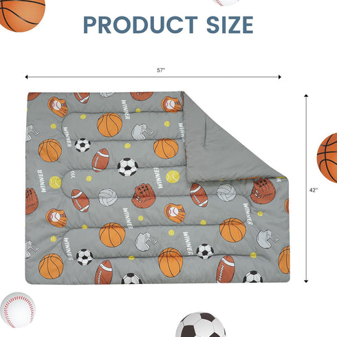 4 Set Set david's kids Piece Toddler Bedding - Soft Breathable Toddler Bedding for Boys Girls, Includes Quilted