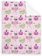 SqtmuHLuo Pink Halloween Baby Blanket Boy Girl Gift Neutral Cartoon Bat Cute Pumpkin Skull Soft Flannel Fleece Nursery