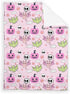 SqtmuHLuo Pink Halloween Baby Blanket Boy Girl Gift Neutral Cartoon Bat Cute Pumpkin Skull Soft Flannel Fleece Nursery