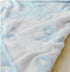 Cozy 30x40 Bow Blanket Blue Bows Soft Throw Blanket Reversible Premium Fabric for Best Comfort
