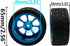 Metal Wheel Rims 12mm Hex Hub & OD 2.56" Rubber Tires, Compatible with Tamiya HPI Kyosho HSP