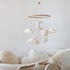 Goukurlsma Cloud Crib Mobile Baby Mobile for Crib Neutral Boho Moon and Clouds Mobile Neutral Nursery Dcor Boucle