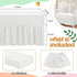 2-Piece Set 52"x28" 14" SiinvdaBZX Ruffled Crib Skirt & Microfiber Crib Sheet, Fit for Baby Standard Crib & Nursery