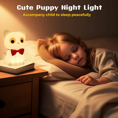 Dimmable AVEKI Cat Night Light for Kids, Cute Squishy Silicone Cats Lamp for Baby Toddler Newborn Nursery, Touch Night