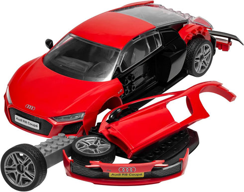 Airfix J6049 Quickbuild Audi R8 Coupe Plastic Model Car Kit, Easy Assembly Snap Together for Adults & Kids