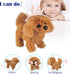 WorWoder Plush Teddy Toy Puppy, Electronic Interactive Pet Dog for Kids, Walking Barking Companion Animal