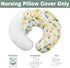 Summer Vintage Lemons Baby Nursing Pillow Covers for Boy Girl Lemon Branch Leaves Flowers Nursing Pillowcase