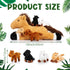5 18 Inches Mommy 4 Set Lenwen Pcs Horse Stuffed Animals Large Horse Plush with Babies in Zippered Belly Nurturing