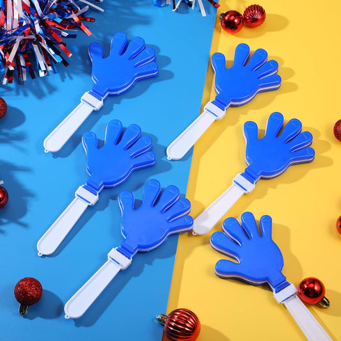 Poen 6 11 Inch Pcs Jumbo Hand Clappers Noise Makers Giant Large Plastic Noisemakers for Sporting Event Dance Fiesta