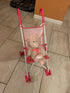 Foldable Heart Design Doll Stroller - Anivia Baby Doll Collection for Girls