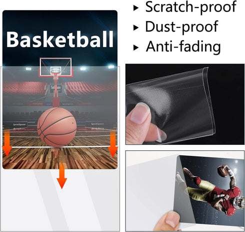 Mlikero 1000 Count 10 Card Sleeves, Baseball Card Sleeves for Standard Cards, Colors Trading Cards Sleeves Fit for MTG