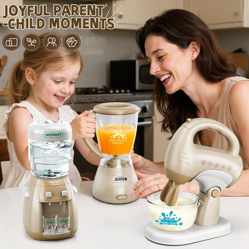 Xelabrion Playset Set 3-4 4-8, 3 4 5 6 7 8 Kids Kitchen for Toddlers, Play Kitchen Toys with Lights & Sounds, Pretend