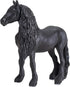 MOJO Hand Painted Friesian Gelding Realistic Equestrian Horse Club Toy Figurine, Black