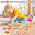 8 Zeoddler Easter Wooden Puzzles for Toddlers, Pcs Farm Animal Matching Egg Puzzle, Montessori Toys for Boy Girl