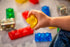 2-in-1 30 2+ Jelly Blox Stash 'N Stack Storage Case with Blocks | Toddler & Preschool Building Blocks Kids Can Squeeze