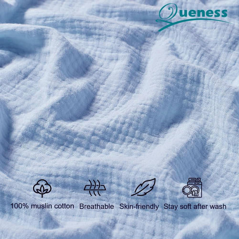 28 52 Muslin Crib Sheets for Baby Boys Girls, Neutral Fitted Crib Mattress Sheet for Standard Crib and Toddler