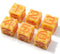 Cheese D&D D6 Dice Set (Light-Yellow & Orange Nacho Color) with Swiss Holes | 6 Piece D6 Polyhedral Resin Set