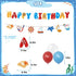 PRATYUS Nautical Party Decorations for Boys, Girls, Adults - Anchor Sailboat Theme Supplies with Banner, Cake Topper,