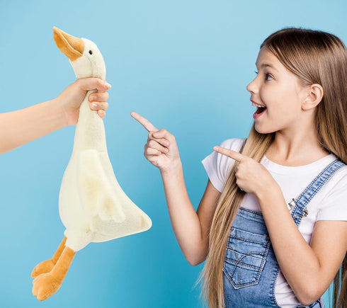 Generic 19.7 Inch Goose Stuffed Animal - Cute Duck Plush Toys, Soft Smooth Goose Plush Toys, Stuffed Goose Plushies