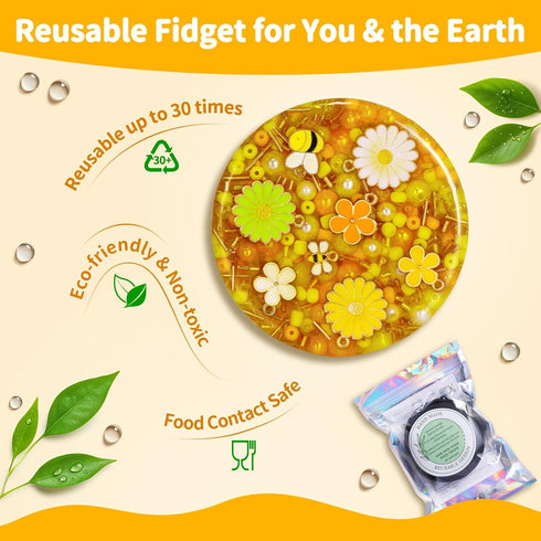 Reusable Picking Fidget Pad Remeltable Pick Pad, Sensory Fidget Toys Anxiety Relief Items Fidget, Skin Picking Fidget