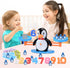 BAKAM Penguin Balance Scale & Number Counting Blocks, Montessori Math Games for Kids Ages 3-7