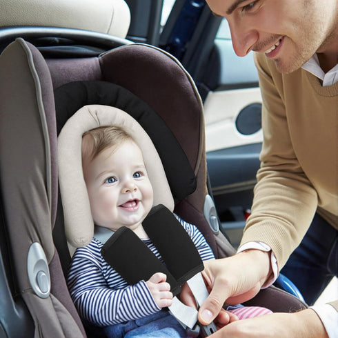 COOLBEBE Set Upgraded Babybody Support & Strap Covers for Newborn Infant Toddler - Extra Soft Breathable Car Seat