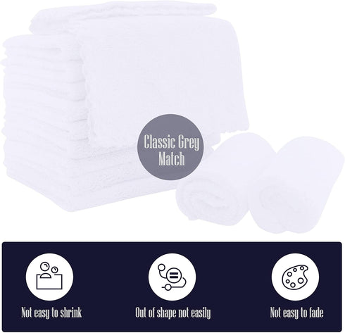 16 Pack 10x10 Inch, Baby Washcloths - Microfiber baby towel - Absorbent and Soft baby Wash Clothes for Newborns