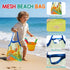 BeneFine Set Summer Beach Toy for Kids Sand Toys Outdoor Play with Mesh Bag-Includes Collapsible Bucket, Mesh Shovel