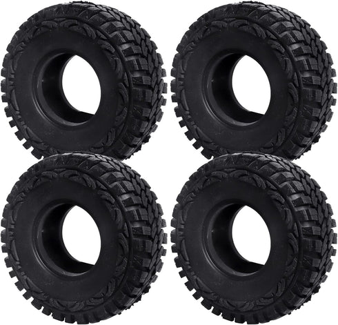 1.9 Crawler Tires with Foam Inserts for Traxxas TRX-4, Axial SCX10 II III, 1/10 RC Rock Crawler Car
