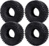 1.9 Crawler Tires with Foam Inserts for Traxxas TRX-4, Axial SCX10 II III, 1/10 RC Rock Crawler Car