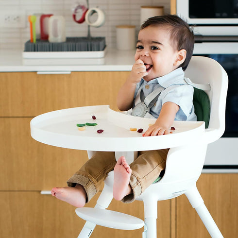 Boon Grub Extra Tall High Chair Tray - Easy Clean, White