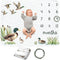 Mallard Duck Baby Monthly Blanket for Boy & Girls, Newborn Month Blanket,