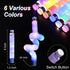24 Pack Pack Light Up Glow Sticks Fidget Pop Tubes, Glow in The Dark Party Supplies Toddler Sensory Toys, Glow Stick