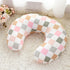Set Colorful Checkered Nursing Pillow Cover & Baby Blanket for Boys and Girls