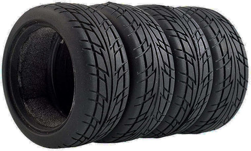 4PCS RC Car Tires for 1:10 On-Road Touring Car Traxxas HSP Tamiya HPI Kyosho (B)