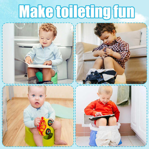 Gosknor 24pcs Potty Training Seat Magic Sticker, Reusable Potty Training Stickers Potty Stickers Training Toilet