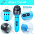 10 PCS Inflatable Microphones, Blow up Microphone Plastic Toy for Sing Birthday Party Decorations, Musical Supplies