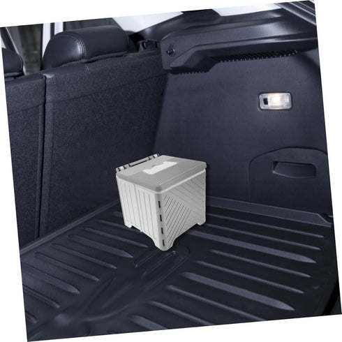 Portable Folding Toilet for Adjustable Height Collapsible Seat with Lid Travel Potty for Car Outdoor Camping Easy-Clean