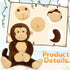30" BENINY Giant Plush Monkey - Super Soft & Huggable Stuffed Animal, Cuddly Toy & Pillow for Kids & Adults