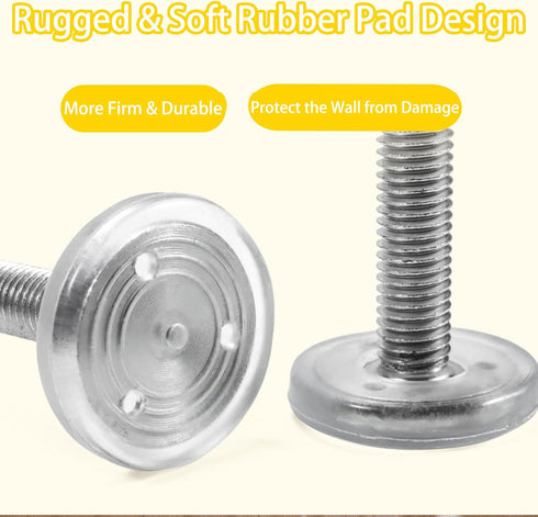 Universal Baby Gate Threaded Spindle Rod - M8 (8mm) Replacement Bolt Part for Baby & Pet Safety Gates, 4Pcs