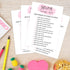 Birthday Party Game - Selfie Scavenger Hunt - Set of 20 Cards for Teen Girls Birthday Activity Supplies