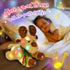Glow Guards Christmas Reindeer Stuffed Animal - Light Up Music 15'' Night Light LED Glowing Singing Elk Plush Toy for