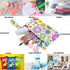 visesunny 2Pcs Colored Little Flower Wet Bag with Zippered Pockets Washable Reusable Roomy