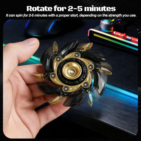 JC JIUCHUANG Toys-BlackGold-2 EDC Fidget Sliders Adults Metal Fidget Toys Adults for ADHD & Anxiety Autism Stress