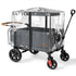 EVER ADVANCED Luxe TPU Wagon Stroller Rain Cover, Non-Yellowing Clear Shield with