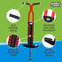 Pogo Stick for Kids Age 10 & Up, Red - for Boys, Girls, Teens & Adults 80 to 160 Lbs, High Jumping Pogo Sticks