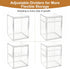 ERTIUANIO 3 Countertop Baby Bottle Organizer Tier Acrylic Bottle Storage Organizer Container, Clear Plastic Bottle